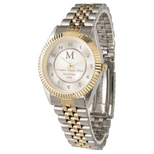 Monogram Personalized Wedding Gift for Groom Watch