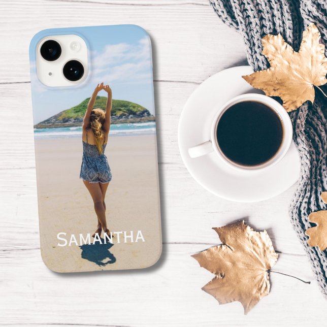 Monogram Photo Add your Photo Customize  Case-Mate iPhone Case (Photo on iPhone case for iPhone 16, 15, 14, 13, 12 cases)