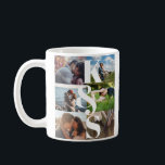 Monogram Photo Collage Couple Gifts Personalized Coffee Mug<br><div class="desc">Monogram Photo Collage Couple Gifts Personalized</div>