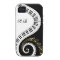 Monogram Piano Keys and Musical Notes