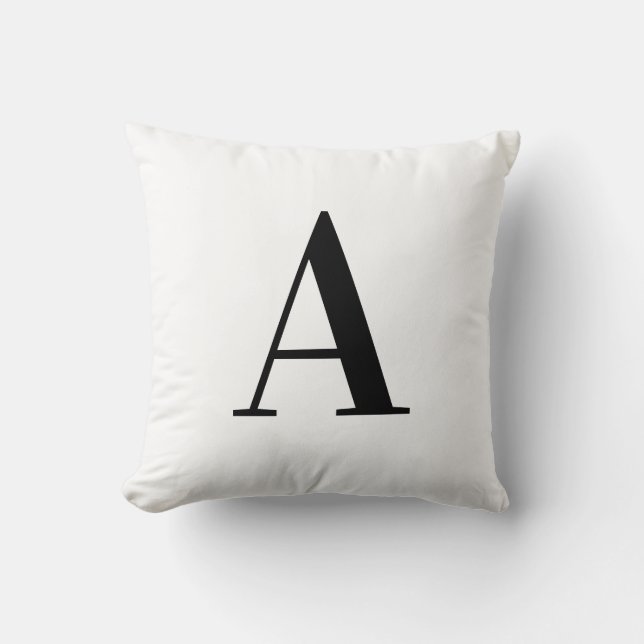 Monogram Pillow Letter "A" (Front)