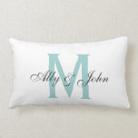 Monogram Pillow With Names<br><div class="desc">Custom names and monogram pillow.</div>