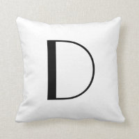 Monogram Pillows Letter D