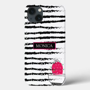 Monogram Pink Cactus iPhone 13 Case