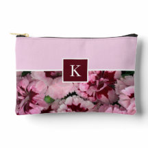 Monogram Pink Carnation January Birthday Flower