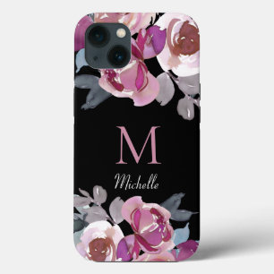 Monogram Pink Floral iPhone 13 Case