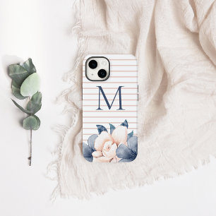 Monogram Pink Floral Case-Mate iPhone 14 Case