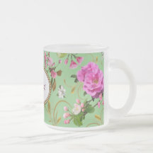 Monogram Pink Flowers