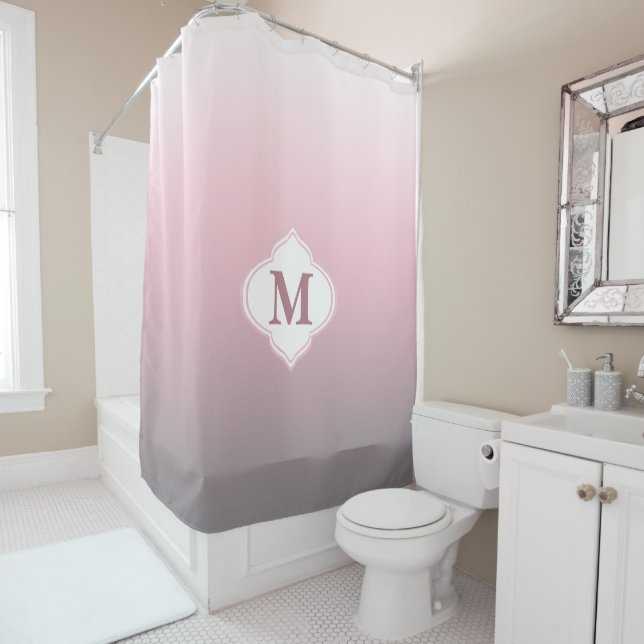 Monogram Pink Grey White Ombre (In Situ)