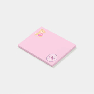 Monogram Pink M Post-it Notes