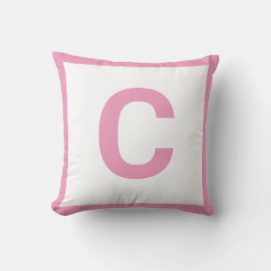 MONOGRAM PINK  PINK DOUBLESIDED Cushion Pillow