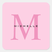 Monogram Pink Your Name Special Gift Beloved Ones