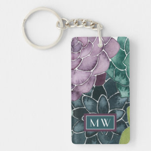 Monogram   Plant Happiness   Grow Harvest Love Keychain