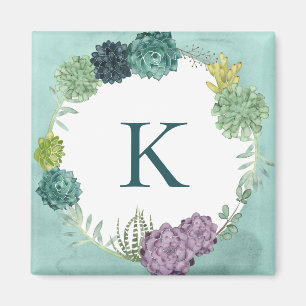 Monogram Plant Happiness Happines is Buying Pl Magnet