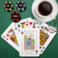 Monogram Playing Card Photo Wedding Save The Date