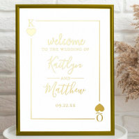 Monogram Playing Card Wedding