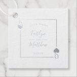 Monogram Playing Card Wedding Silver Favour Tags<br><div class="desc">Celebrate in style with these elegant and very trendy real silver foil pressed wedding favour tags. This design is easy to personalize with your special event wording and your guests will be thrilled when they see these fabulous tags.</div>