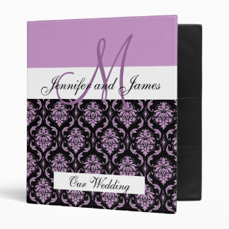 Monogram Plum Wedding Planning & Photo Albumn Binder