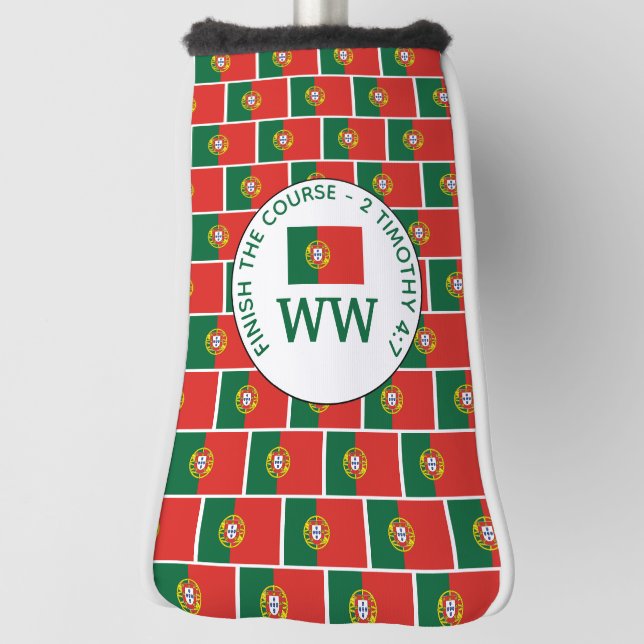 Monogram Portugal Flag Putter Golf Head Cover (Rotate 90)