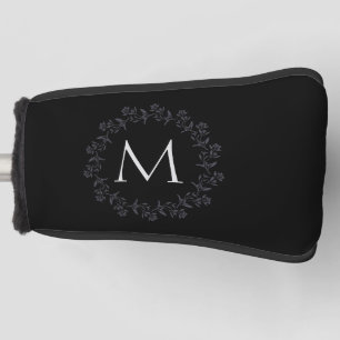 Monogram Pretty Floral Wreath Golf Head Cover