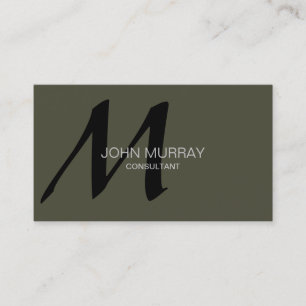 Monogram Professional Business card