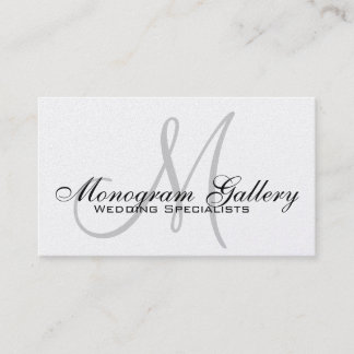 Monogram Professional Business Card Gold Foil
