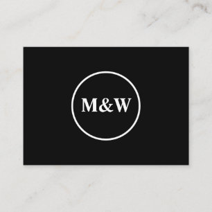 Monogram Professional Elegant Business Card