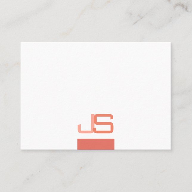 Monogram Professional Modern Elegant Template Business Card (Front)