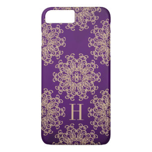 Monogram Purple and Gold Exotic Medallion Case-Mate iPhone Case