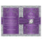 Monogram Purple and Silver Floral Wedding Program