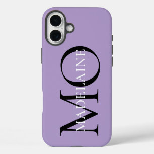  Monogram Purple Black Personal  iPhone 16 Plus Case
