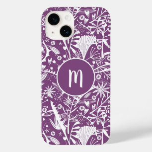 Monogram Purple Botanical Case-Mate iPhone 14 Case
