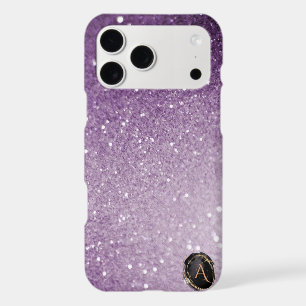 *~* Monogram Purple Gradient Ombre Glitter