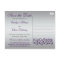 Monogram Purple Grey Floral Save the Date Postcard
