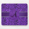 Monogram purple leopard