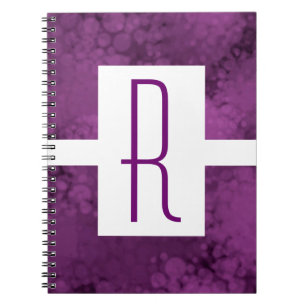 Monogram Purple Speckled Notebook