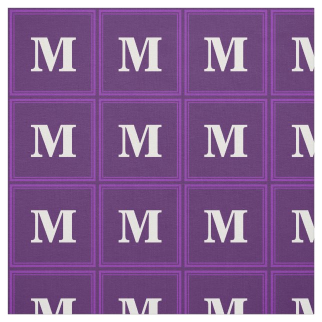 Monogram purple stripes fabric (Swatch)