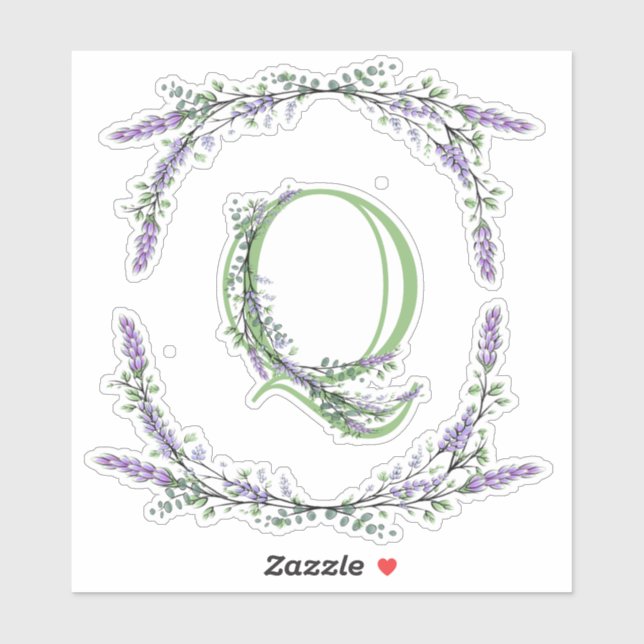 Monogram Q Lavender Eucalyptus (Sheet)