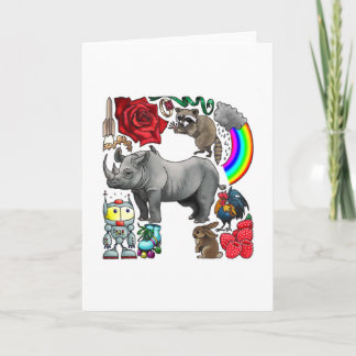 Monogram "R" note card