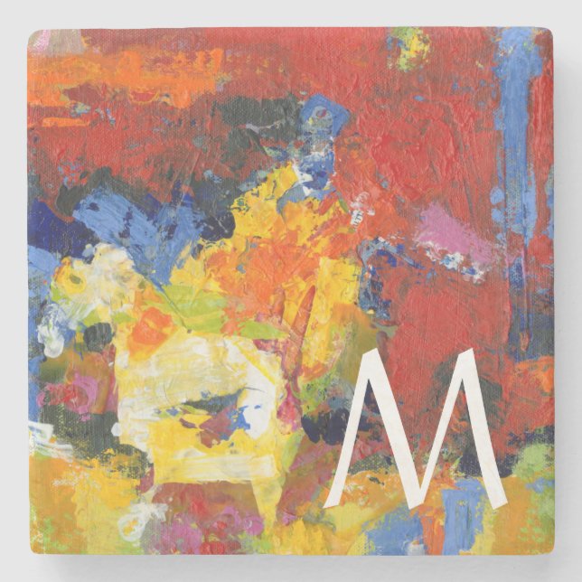 Monogram | Race Day Stone Coaster (Front)