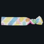 Monogram Rainbow Diagonal Lines Pattern Pop Art Hair Tie<br><div class="desc">Monogram Rainbow Diagonal Lines Pattern Pop Art Trendy Design For All Occassion,  Holiday,  Birthday Party,  Anniversary,  Travel - gifts and presents,  with Monogram text template. Summer Holiday. Red,  Blue,  Pink,  Yellow,  Violet,  Magenta,  Green - Abstract colours.</div>
