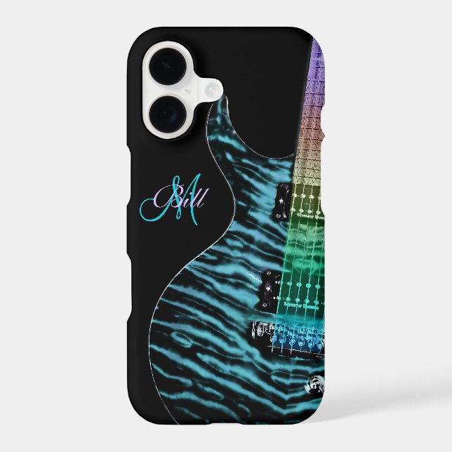 Monogram Rainbow Neck Guitar iPhone 7 Case (Back)