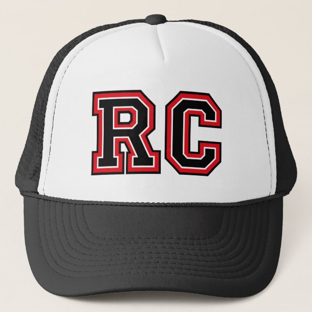 Monogram 'RC' initials Trucker Hat (Front)