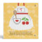 Monogram Red and Yellow Cherry Apron Recipe Binder