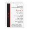 Monogram Red Black Bar Mitzvah on White