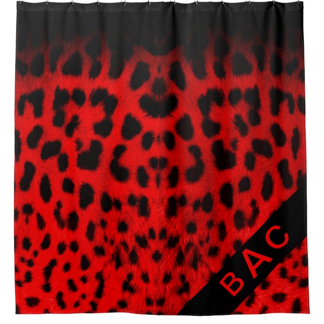 Monogram Red & Black Leopard Print (Front)