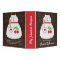 Monogram Red Brown Cherry Apron Recipe Organizer