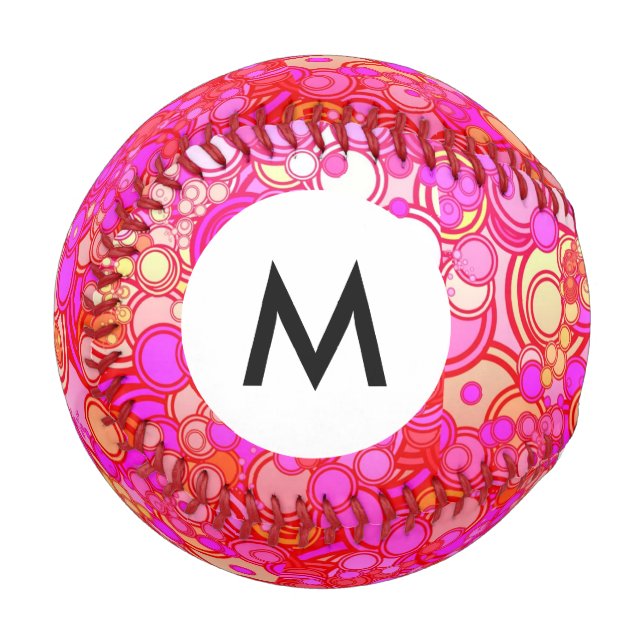 Monogram Retro Circles Baseball (Front Left)