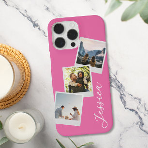 Monogram Retro Instant Photo Collage iPhone 16 Pro Max Case
