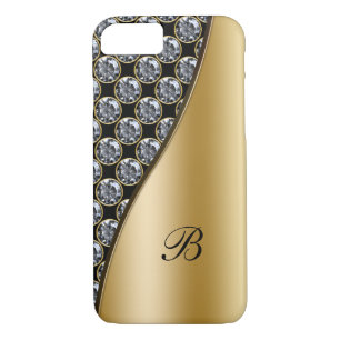 Monogram Rhinestone Case